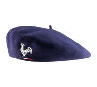 Maison Berblanc - Authentique béret Basque, Laine Merinos imperméable, Homme ou Femme Jules - Bleu-Marine