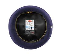 Maison Berblanc - Authentique béret Basque, Laine Merinos imperméable, Homme ou Femme Le Tradition - Taille 61 cm - Bleu-Marine