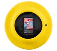 Maison Berblanc - Authentique béret Basque, Laine Merinos imperméable, Homme ou Femme L'élégant - Jaune