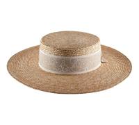 Maison Berblanc - Capeline Paille Large Bord, Homme ou Femme Camille - Taille 53 cm