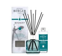 MAISON BERGER Bouquet Parfumé Ma Salle d'Eau Sans Mauvaises Odeurs, 100 ml | Coffret complet : flacon verre vert, 6 bâtonnets, 100 ml, aide à neutraliser les odeurs de salle d'eau, sans flamme