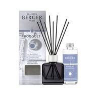MAISON BERGER - Bouquet Parfumé - Modele Glaçon Transparent - 6 Brins Noirs - 21 cm - Recharge de 100 millilitres Incluse - Durée de Diffusion 4 à 6 semaines (Ma Buanderie sans Mauvaises Odeurs)