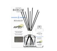 Maison Berger - Bouquet Parfumé - Modele Glaçon Transparent - 6 Brins Noirs - 21 cm - Recharge de 100 millilitres Incluse - Durée de Diffusion 4 à 6 semaines (Savon d'Autrefois)