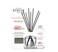 MAISON BERGER - Bouquet Parfumé - Modele Glaçon Transparent - 6 Brins Noirs - 21 cm - Recharge de 100 millilitres Incluse - Durée de Diffusion 4 à 6 semaines (sous Les Magnolias)