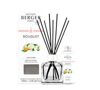 Maison Berger - Bouquet Parfumé - Modele Glaçon Transparent - 6 Brins Noirs - 21 cm - Recharge de 100 millilitres Incluse - Durée de Diffusion 4 à 6 semaines (Lady Flower)