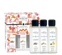 Maison Berger - Coffret 3 Recharges pour Lampe Berger - Parfum pour Diffuseur d'Ambiance - 3 x 250 millilitres (Estivale)