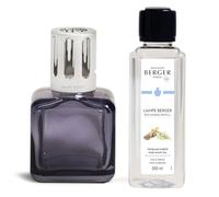 Maison Berger Coffret Cadeau Glaçon - Diffuseur de Parfum d’Ambiance 250 ML - Élimine Les odeurs, purifie l’air, Objet décoratif Maison ou Bureau (Grise - Thé Blanc Pureté)