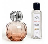 MAISON BERGER - Coffret Lampe Berger CORALI Rose - Lampe Catalytique 2-en-1 qui Parfume et Aide à Purifier l’Air avec Recharge 250 ml / 8,45 fl oz Lady Flower - Verre Laqué - Fabriqué en France