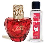 Maison Berger - Coffret Lampe Berger Lolita Lempicka - Avec Recharge Parfum, Prête à l'Emploi - Purifie et Parfume - Diffusion Fine, Homogène et Longue Durée (Rouge)