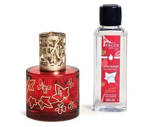 MAISON BERGER - Coffret Lampe Berger Pure Lolita Lempicka avec Recharge Parfum 250ml, Prête à l'emploi - Parfume et Purifie - Diffusion Fine, Homogène et Longue Durée (Rouge - Lolita Lempicka Sweet)