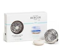 Maison Berger - Diffuseur Voiture Vent d'Océan - Senteur Fraîche, Marine et Florale - Diffusion Longue Durée - Diffuseur + 1 Recharge de Parfum