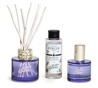 Maison Berger Duo Mini Bouquet & Spray d'Intérieur, Verre Laqué, 90ml & 50ml, Durée de Diffusion 3 semaines, 450 a 550 pulvérisations (Lolita Lempicka Parme)