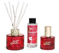 MAISON BERGER Duo Mini Bouquet & Spray Lolita Lempicka Sweet, Rouge | Coffret duo, bouquet 90 ml et spray 50 ml, diffusion passive 3 semaines, verre laqué rouge, fabriqué en France