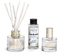 MAISON BERGER Duo Mini Bouquet & Spray Lolita Lempicka, Transparent | Coffret duo, verre laqué transparent, diffusion passive 3 semaines, vaporisateur 50 ml