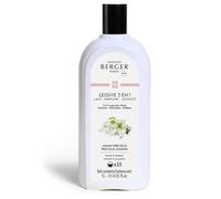 MAISON BERGER Lessive 3 en 1 - Nettoie, adoucit, parfume - Protection des fibres, sans phosphate, végan - Parfum longue durée - Compatible HE - 1L (33 lavages) - Fabriqué en France (Jasmin Précieux)