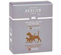 Maison Berger Paris - 2 Recharges Diffuseur Voiture Anti-Odeurs - Parfum Ma Voiture Sans Odeurs d'Animaux