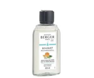 MAISON BERGER Paris - Recharge 200 ML pour Bouquet parfumé Zeste d'orange Verte Paris