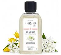 MAISON BERGER Recharge Bouquet Parfumé Jasmin Précieux 200 ml | Recharge Jasmin Précieux 200 ml pour bouquet parfumé, diffusion continue environ 4 semaines, sans flamme