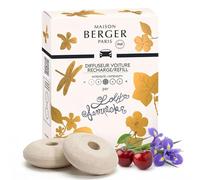 MAISON BERGER - Recharge Diffuseur Voiture Lolita Lempicka, Lot de 2 Recharges Céramique, Diffusion Passive 4 à 6 Semaines, Notes Gourmandes, Fabriqué en France