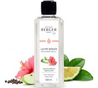 MAISON BERGER - Recharge Lampe Berger Amour d'hibiscus 500 ML - Rose, Muguet, Hibiscus - Parfum Floral, musqué, Oriental - Anti-odeurs - Fabriqué en France
