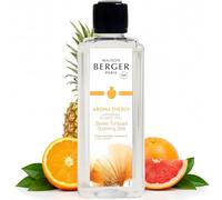 MAISON BERGER - Recharge Lampe Berger Aroma Energy 500 ML - Pamplemousse, Orange, Pamplemousse - Parfum fruité, musqué - Anti-odeurs - Fabriqué en France