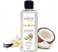 MAISON BERGER Recharge Lampe Berger Coco Monoï, 500 ML | Recharge Coco Monoï 500 ml pour Lampe Berger à catalyse, environ 80 h de diffusion, aide à neutraliser les odeurs