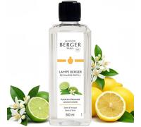 MAISON BERGER - Recharge Lampe Berger Fleur de Citronnier 500 ML - Citron, Limette, Neroli - Parfum Frais - Anti-odeurs - Fabriqué en France