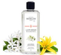 MAISON BERGER - Recharge Lampe Berger Jasmin Précieux 1 Litre - Jasmin & Ylang-Ylang - Parfum Floral Lumineux & élégant - Neutralisation des odeurs - Fabriqué en France