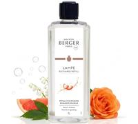MAISON BERGER - Recharge Lampe Berger Pétillance Exquise 1 Litre - Pamplemousse & Rose - Parfum Floral pétillant & Moderne - Neutralisation des odeurs - Fabriqué en France