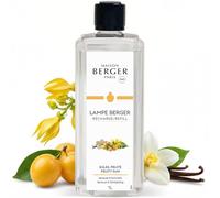 MAISON BERGER - Recharge Lampe Berger Soleil Fruité 1 Litre - Mirabelle & Pêche - Parfum fruité Solaire & Gourmand - Neutralisation des odeurs - Fabriqué en France