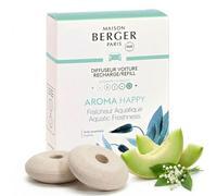 Maison Berger Paris - Lot de 2 recharges diffuseur voiture Système céramique Aroma Happy