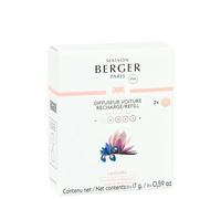 Maison Berger - Recharges Diffuseur Voiture Liliflora - Pour Diffuseur Parfum Voiture - Senteur Douce et Féminine - Diffusion Longue Durée - Pack de 2 Recharges
