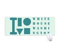 maison blanche, washington tapis de souris large cousues bords mat étendu game bureau