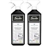 MAISON BRIOCHIN - Nettoyant Spécial Robinetterie et Faïence - Détartre, Fait Briller, Elimine Saletés et Savon - Parfum Pin - - Fabriqué en France - 750ml (Lot de 2)