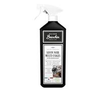 MAISON BRIOCHIN - Savon Noir - Nettoie, Dégraisse, Protège et Fait Briller - Toutes Surfaces même Fragiles - Multi Usages - A l'Huile de Lin - Certifié Ecocert - Fabriqué en France - 1L