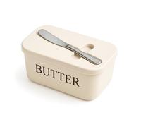 MAISON BUTTER Beurrier avec Couteau à Beurre Offert | Boite à Beurre pour le Frigo avec Couvercle | Grand Beurrier Hermétique pour Beurre 250gr 500gr | Porte Beurre Incassable pour Réfrigérateur