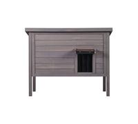 VEVOR Maison cabane pour chat d'extérieur en bois – Toit et porte en PVC