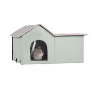 Maison Chat Chauffante-VEVOR-Niche Chat Extérieur avec Coussin Chauffant, Température Réglable-pour Rester au Chaud-L