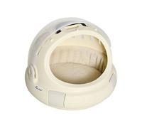 PawHut Caisse niche pour chat portable panier lavable coussin amovible pour chat ou peitie chien nettoyage facile 41 x 41 x 35,2 cm beige