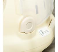 Maison Chat - Niche Chat Portable Avec Poignée - Sac De Transport Chat Verrouillable - Coussin Amovible Inclus - Dim. Ø 41 X 35,2h Cm - Pp Beige