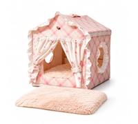 Maison Chat Princesse, Lit Douillet, L | Matériaux respirants, Repaire douillet, Séjour confortable, Pour personnes organisées