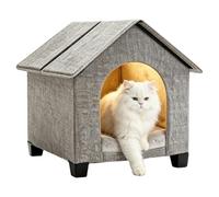 Maison Chien Intérieur Grotte Couchage Surélevée Pliable Chiot