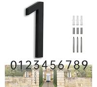 maison Chiffre Moderne17,70cm numéro Rue Metal Noir Gate House Numbers