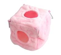 Maison Chinchilla - Lit chaud pour hamster suspendu - Cage pour hamster - Fournitures amusantes pour chinchillas, gerbilles, souris, hérisson - 10 x 10 x 10 cm - 15 g - Peluche courte