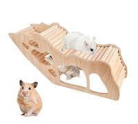 Maison Cochon d'Inde Bois, Maison en Bois pour Hamster, Cabane Cochon d'Inde, Maison pour Cochon d'Inde avec échelle d'Escalade, Maison Rongeur Maison de Hamster pour Gerbilles, Cochons d'Inde