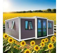 Maison compacte à vendre, maison préfabriquée idéale comme petite maison pour les adultes, disposition efficace de l'espace adaptée pour les arrière-cours et les petits terrains avec entretien facile
