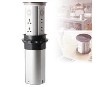 Maison connectée, multiprise Automatique rétractable, Port USB, Chargement sans Fil, Haut-parleurs Bluetooth et connectivité Wi-FI