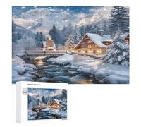 Maison couvertemontagnes Puzzs 1000 Pièces Educa Qualité SupérieureJeu D'Intelligence Éducatif pour Famil Vision 3D Relaxation Artistique 1000 PCS