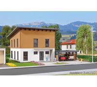 Maison cubique type "Saskia" avec abri voiture - KIBRI 38337 - HO 1/87