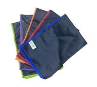 Maison Culte Maisonculte TopClean Chiffon Magique Microfibre Carbone - 5Pcs Serviette Sans Trace Absorbant Polissage, 60x40cm Torchon Nettoyage Réutilisable Lavable pour Verre/Vitre/Lunettes/Vaisselle